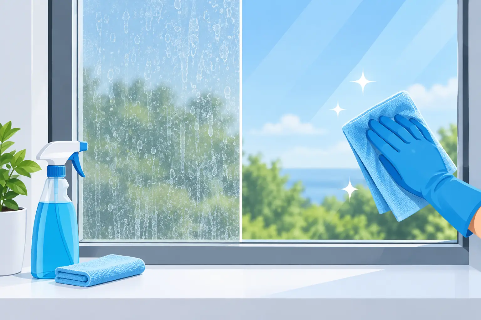 How to Remove Hard Water Stains From Windows