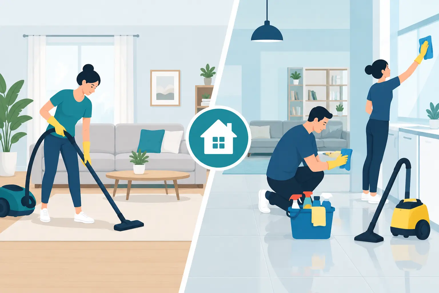 Regular House Cleaning vs Deep Cleaning Compared