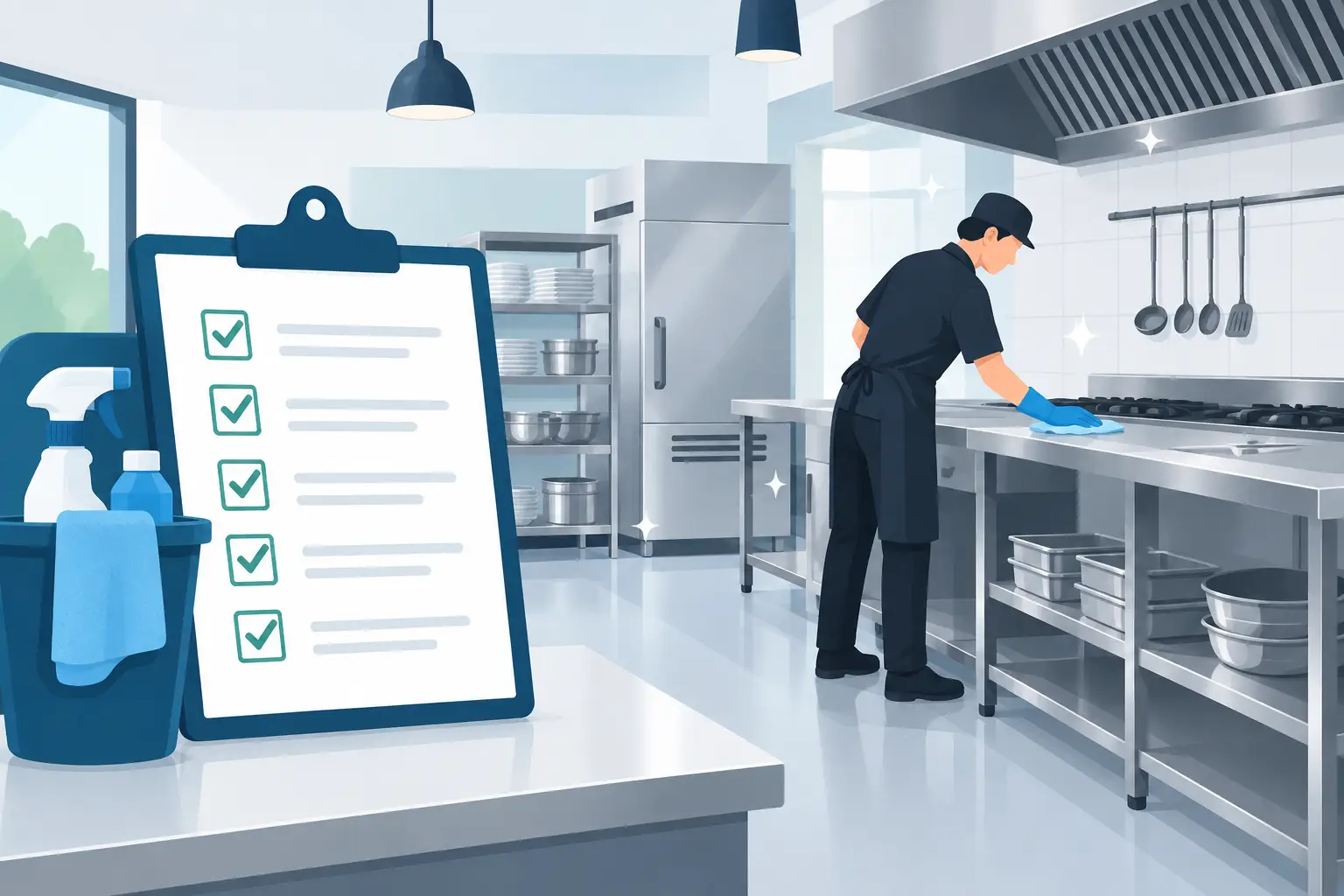 Restaurant Kitchen Cleaning Checklist