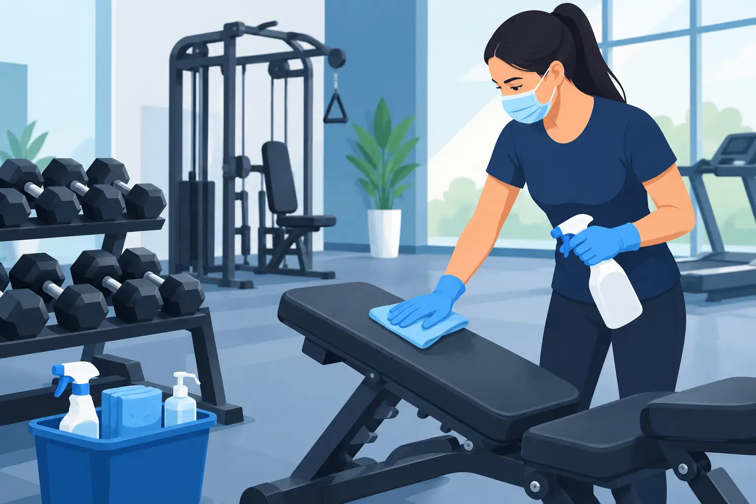 Gym Equipment Cleaning and Disinfection Guide