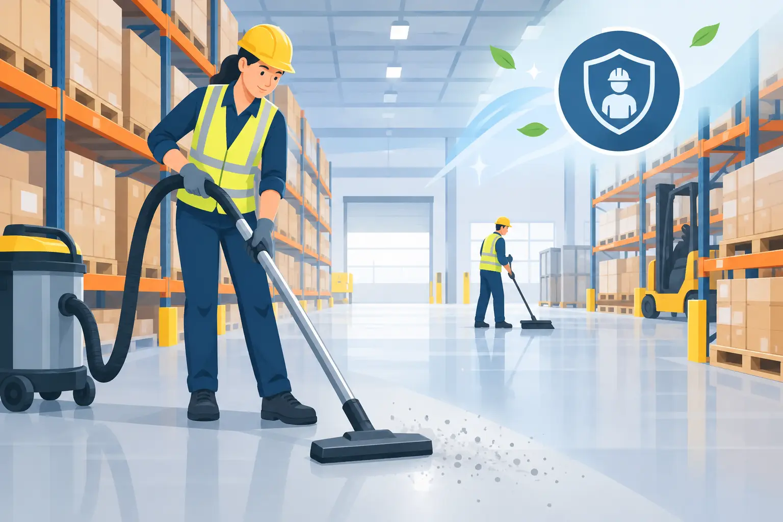 Warehouse Dust Control Cleaning That Keeps Teams Safe